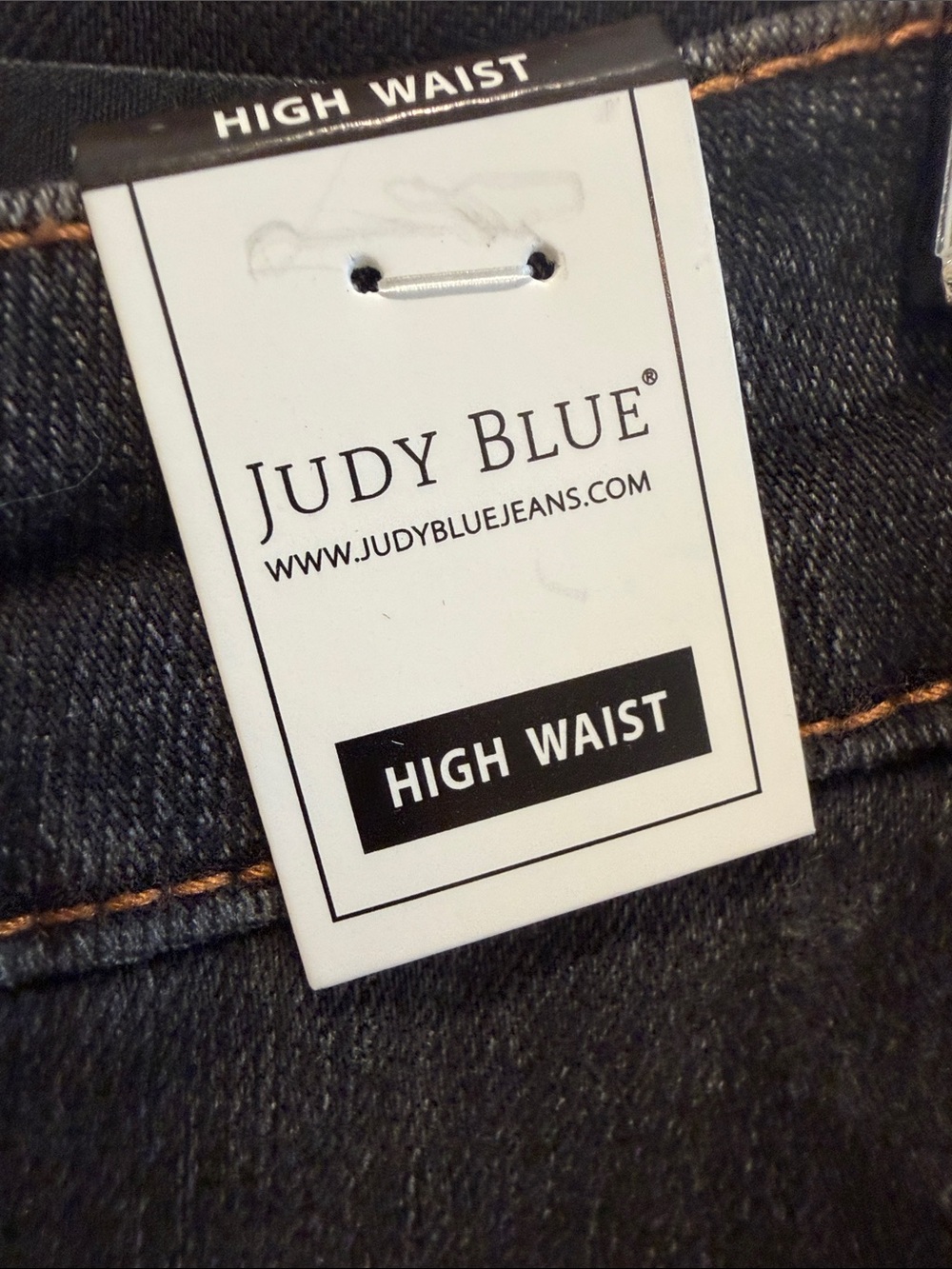 High-Rise Black Women's Jeans - Slim Fit Judy blue New With Tags Size 9/29 - Picture 4 of 5